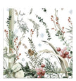 Mantel rectangular 8P en tela Navidad Ramas Pino Borde Verde