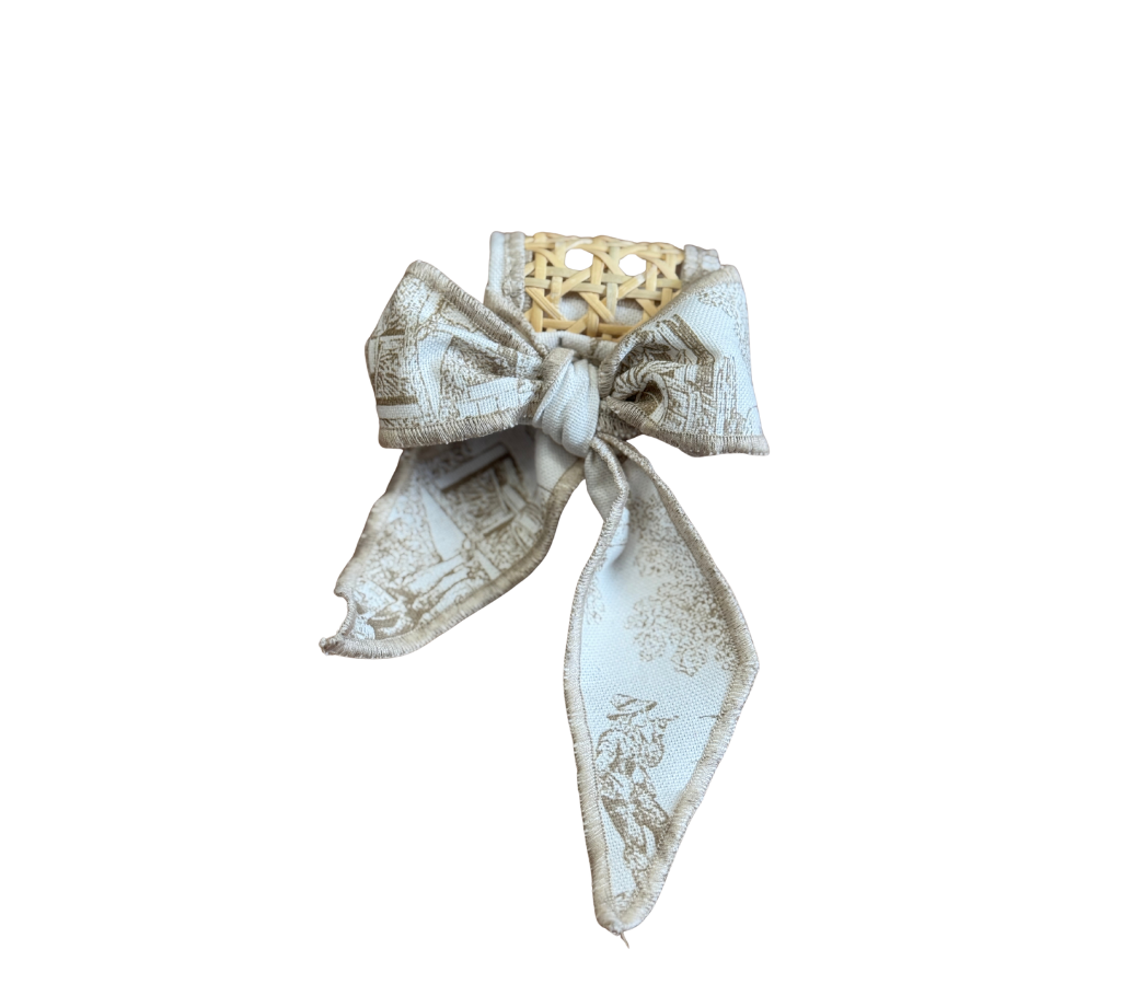 Aro de mimbre c/lazo para servilleta-Set 6