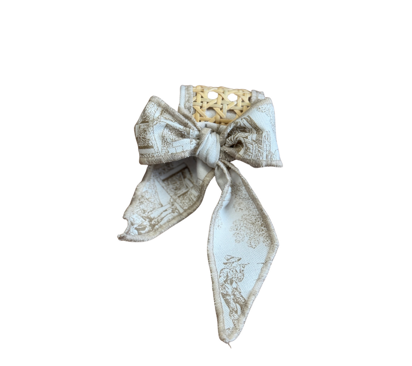 Aro de mimbre c/lazo para servilleta-Set 6