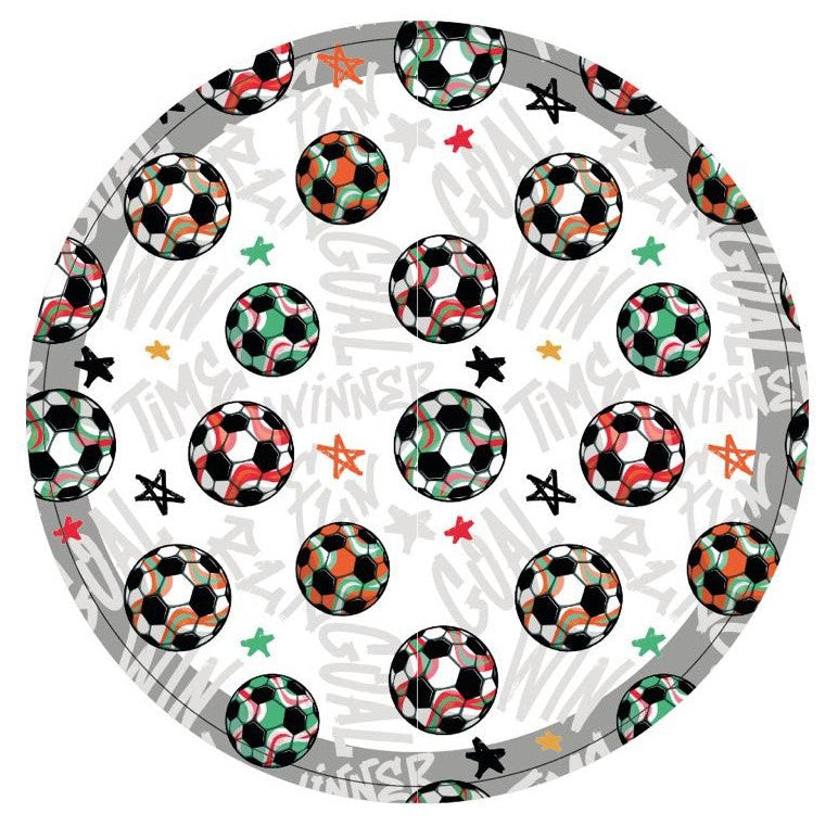 Individual Kids redondo Balones/Estrellas