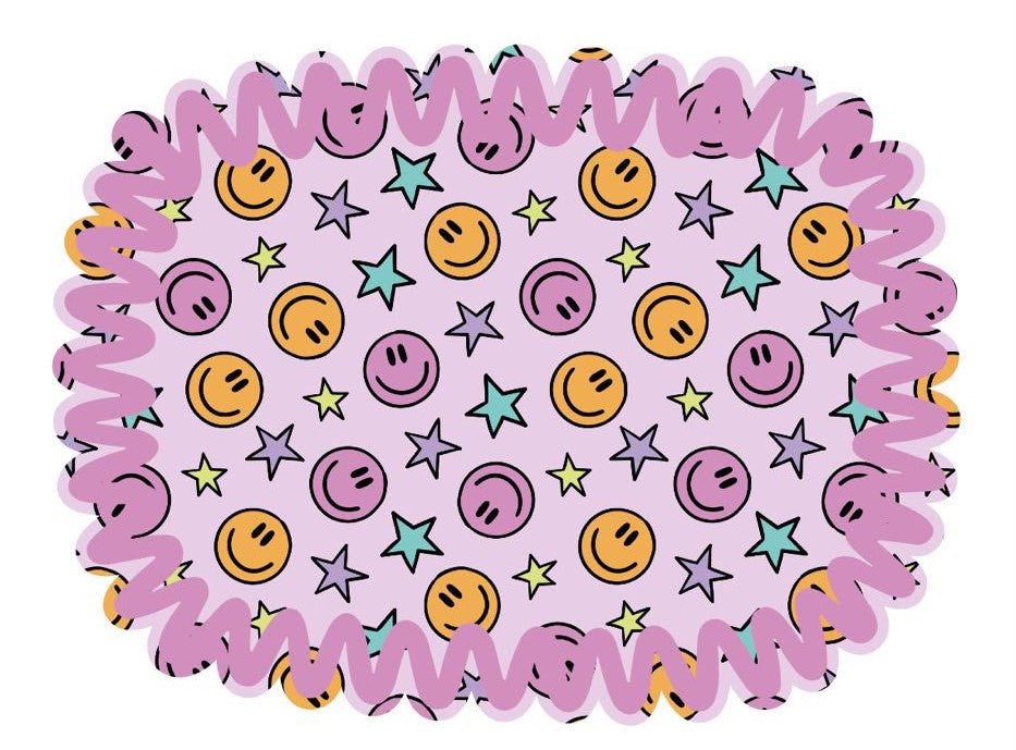Individual Kids rectangular Caritas/Estrellas