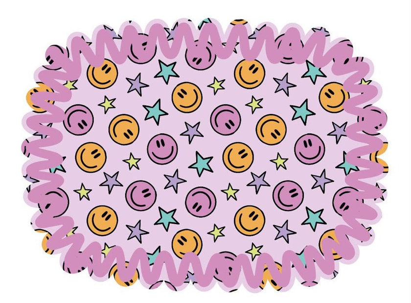 Individual Kids rectangular Caritas/Estrellas