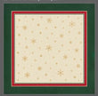 Servilleta de tela Navidad Copos Borde Verde