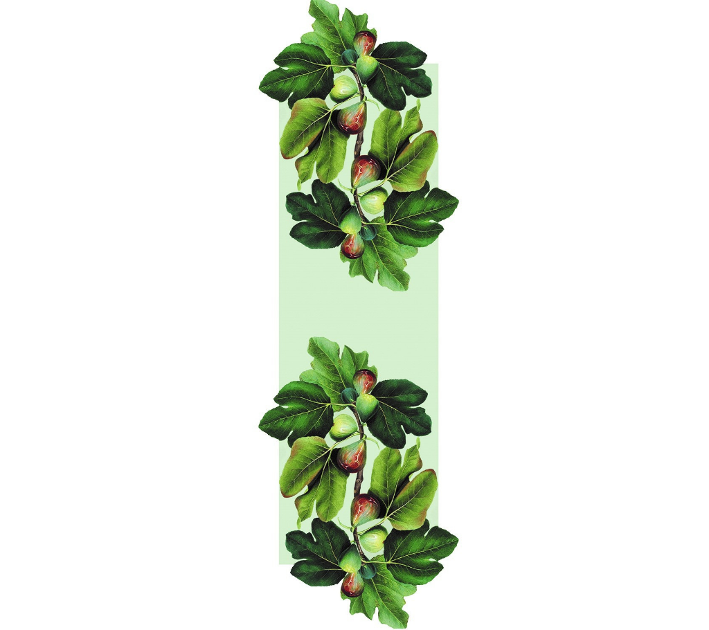 Camino de mesa en tela Higos