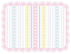 Individual Kids rectangular Florecitas/Borde