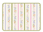 Individual Kids rectangular Florecitas/Hojas