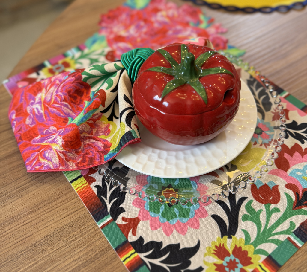 Servilleta de tela Flor Colores