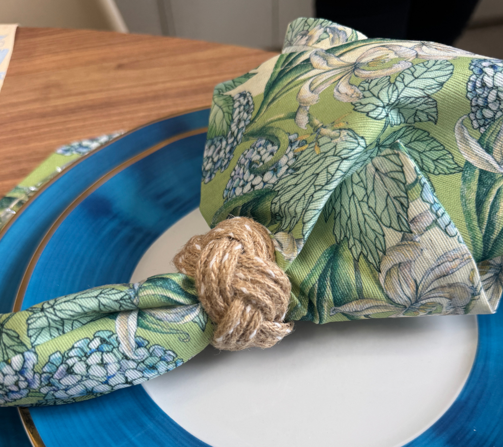 Aro de cordón para servilleta-Set 6 Beige