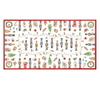 Mantel rectangular 10P en tela Navidad Cascanueces