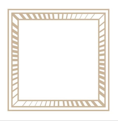 Servilleta de tela Borde Rayas Beige