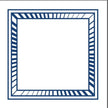 Servilleta de tela Borde Rayas Azul