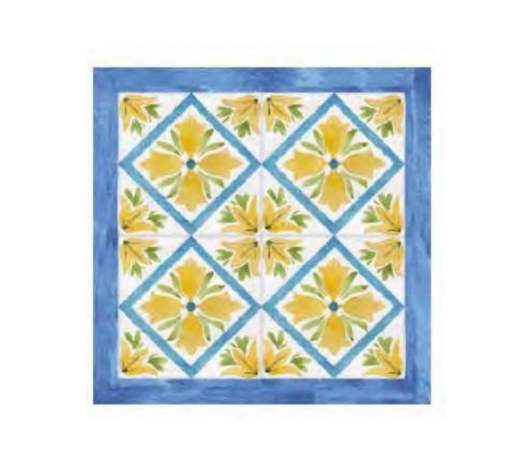 Servilleta de tela Rombos/Flor