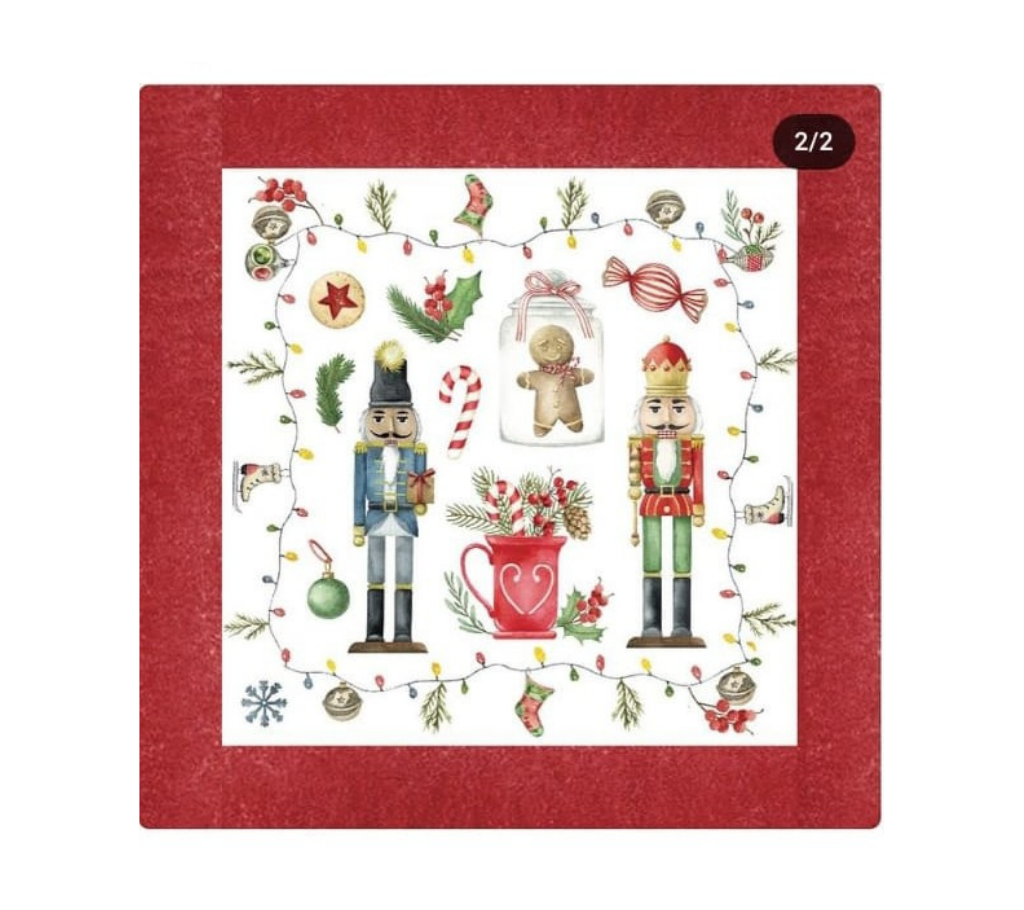 Servilleta de tela Navidad Soldados