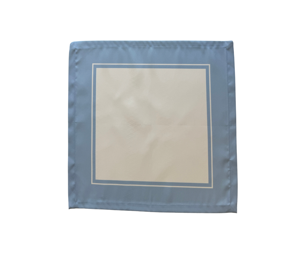 Servilleta de tela Franja Azul Celeste