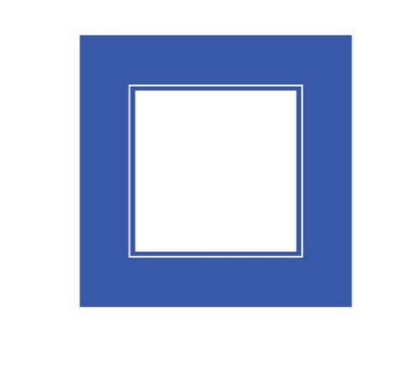 Servilleta de tela Franja Azul Rey