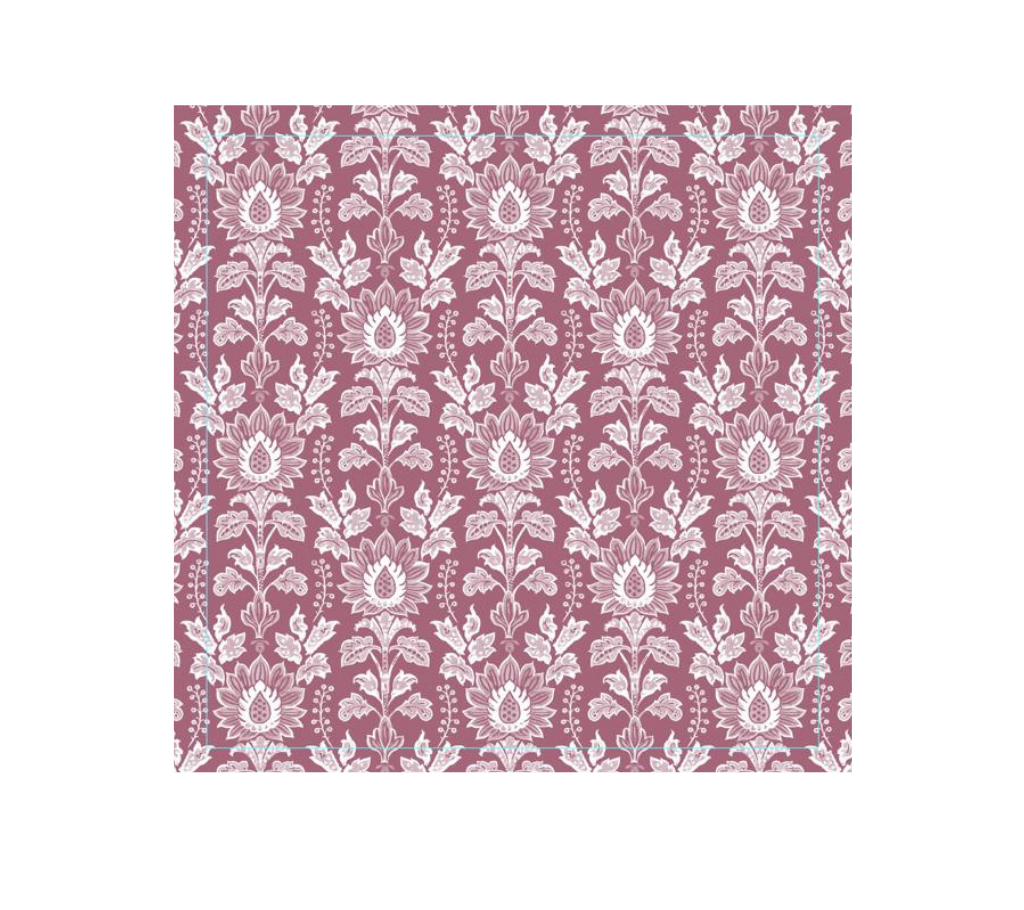 Servilleta de tela Flores Vino/Morado