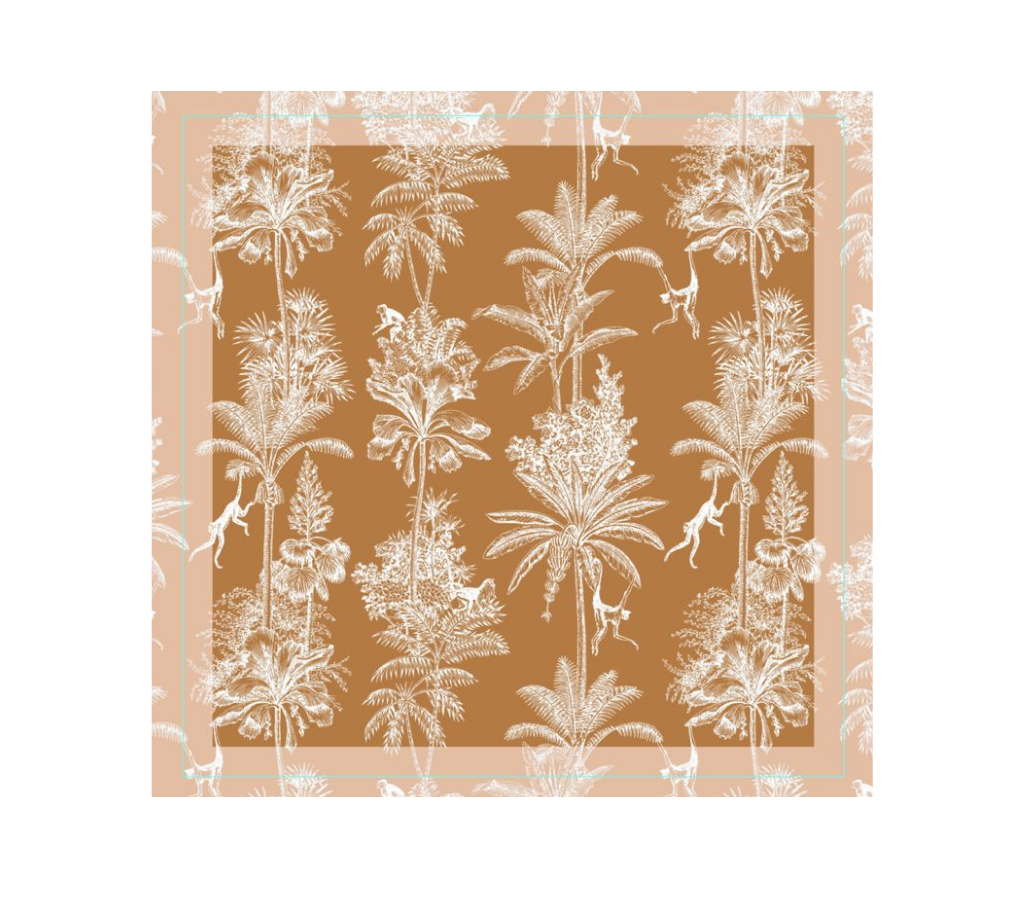 Servilleta de tela Monos Beige/Sepia