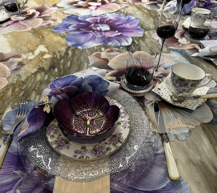 Servilleta de tela Orquídeas