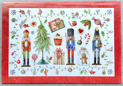 Block de Individuales de papel Navidad Soldados
